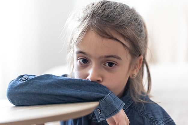 Contemplative Child Lost In Thought